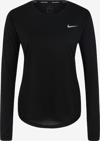 melns NIKE Sporta krekls 'MILER': no priekšpuses