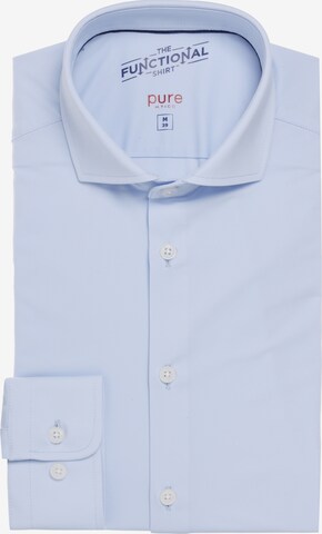 PURE Slim fit Button Up Shirt in Blue