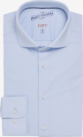 PURE Slim fit Overhemd in Blauw