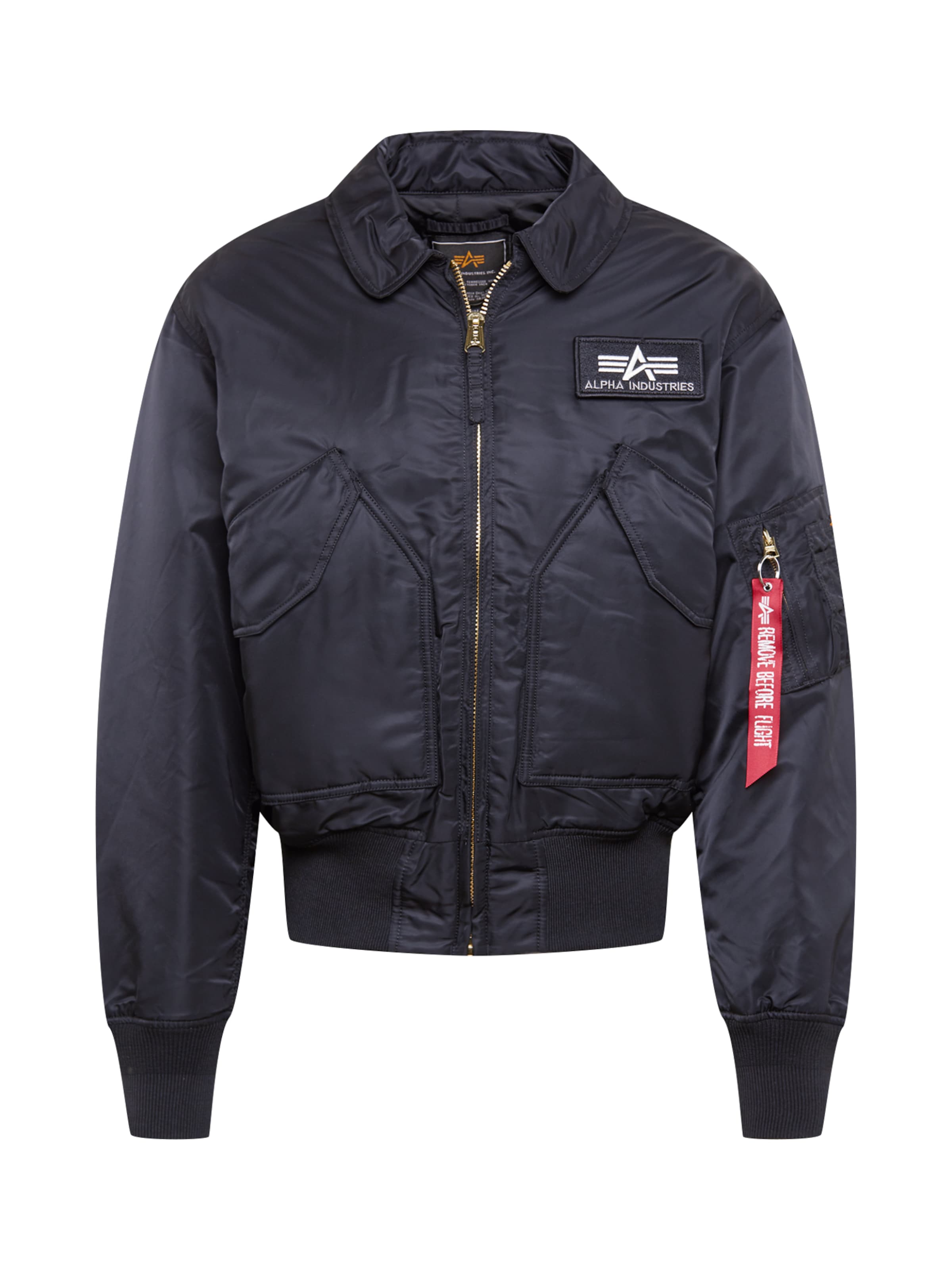 ALPHA INDUSTRIES Prechodná bunda - červená / čierna / biela, Produkt