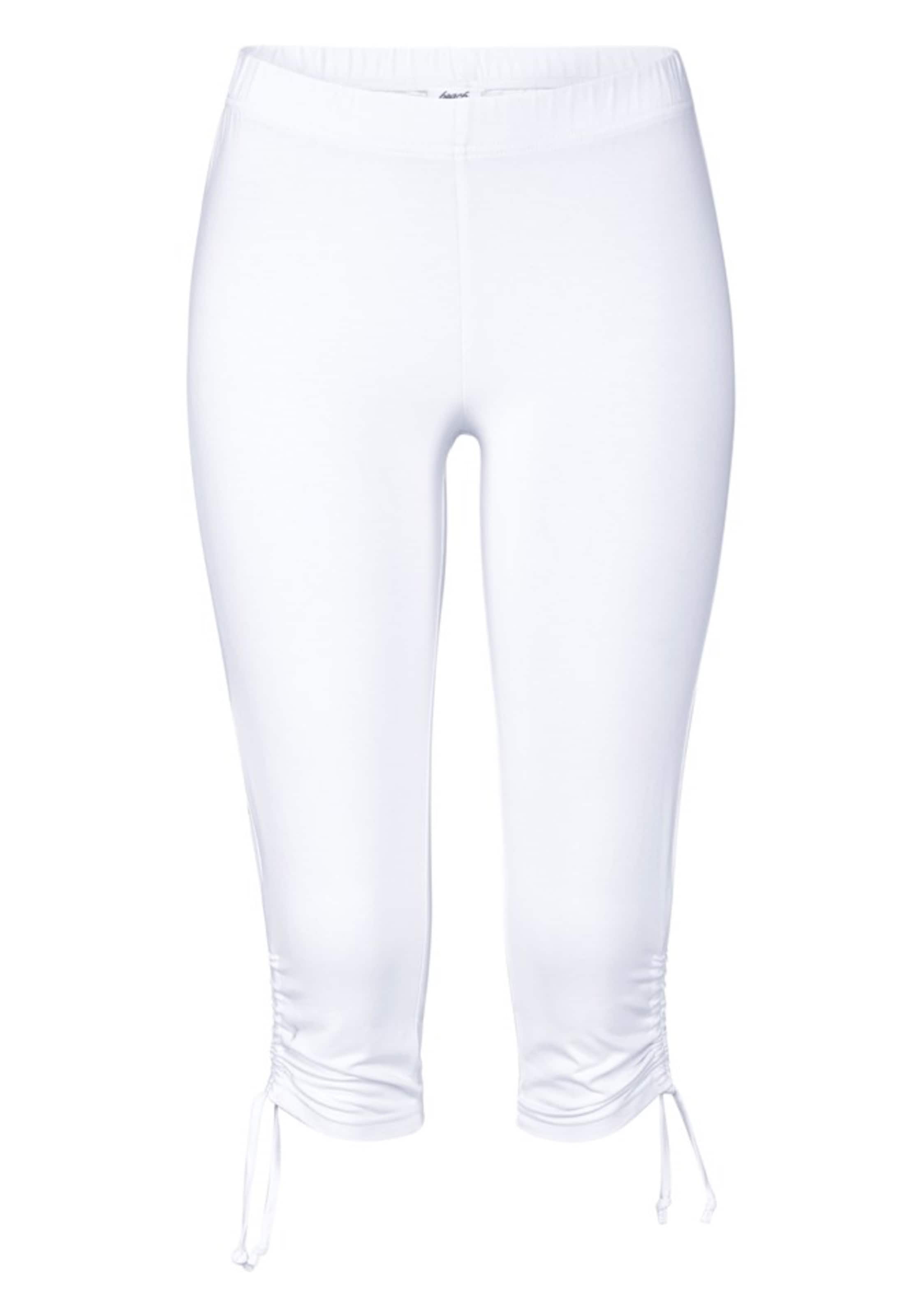 LASCANA - Skinny Leggings 'ethno' en blanco: frente