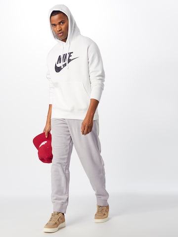 Nike Sportswear Klasický střih Mikina 'Club Fleece' – bílá