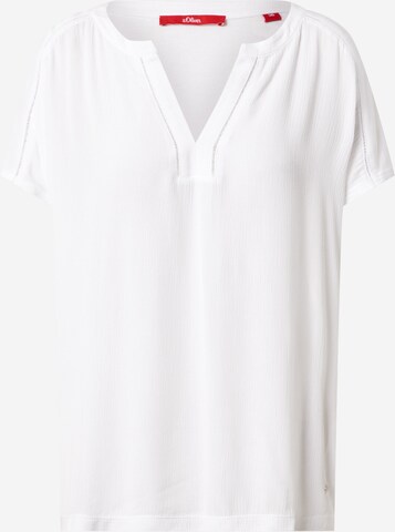 T-shirt s.Oliver en blanc : devant