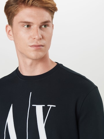 ARMANI EXCHANGE Klasický střih Mikina – modrá