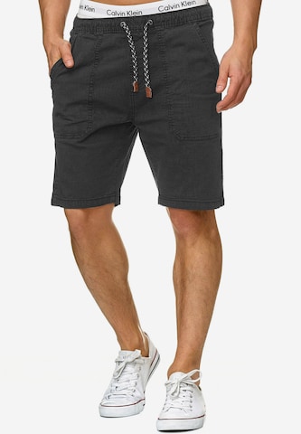 INDICODE JEANS Regular Shorts 'Stoufville' in Schwarz: predná strana