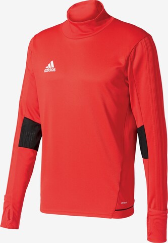 T-Shirt fonctionnel 'Tiro 17' ADIDAS SPORTSWEAR en rouge : devant