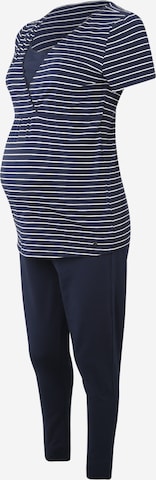 Esprit Maternity Pyjama in Blauw: voorkant