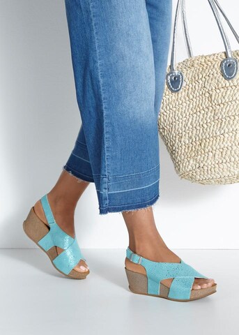 LASCANA Strap Sandals in Blue