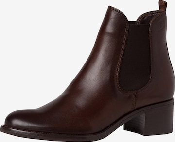 TAMARIS Chelsea boots i brun: framsida