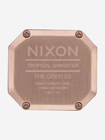 Nixon Digital watch 'Siren Milanese' in Gold