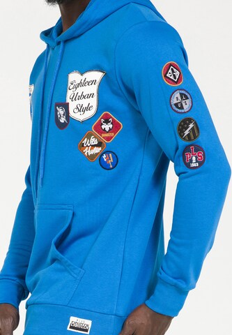 Sweat-shirt PLUS EIGHTEEN en bleu