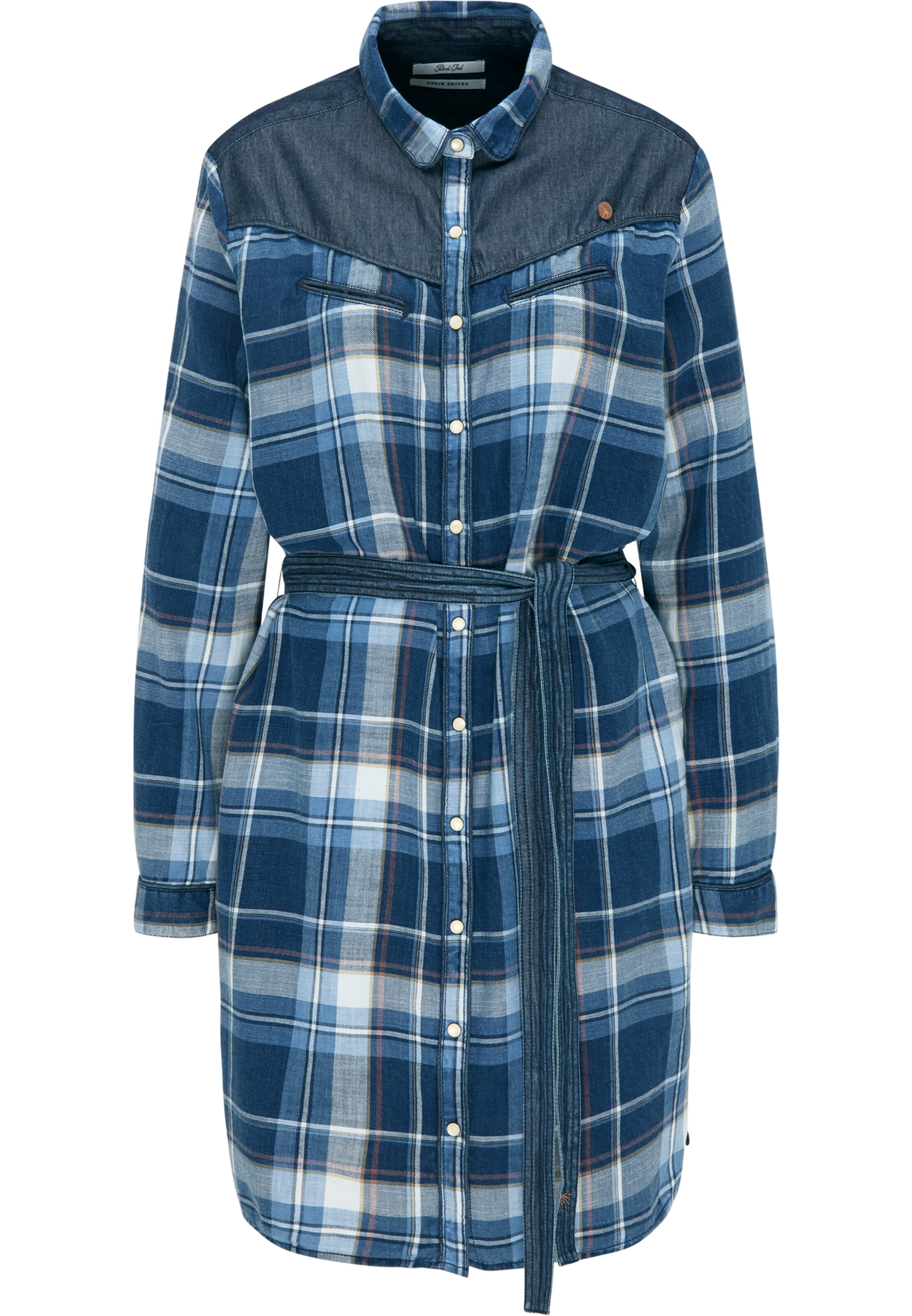 Petrol Industries - Jurk in de kleur Blauw