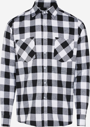 Urban Classics Big & Tall Koszula w kolorze czarny / białym, Podgląd produktu