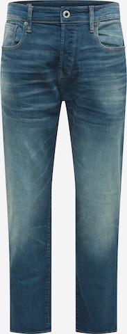 Jean '3301 Relaxed-Joane' G-Star RAW en bleu : devant