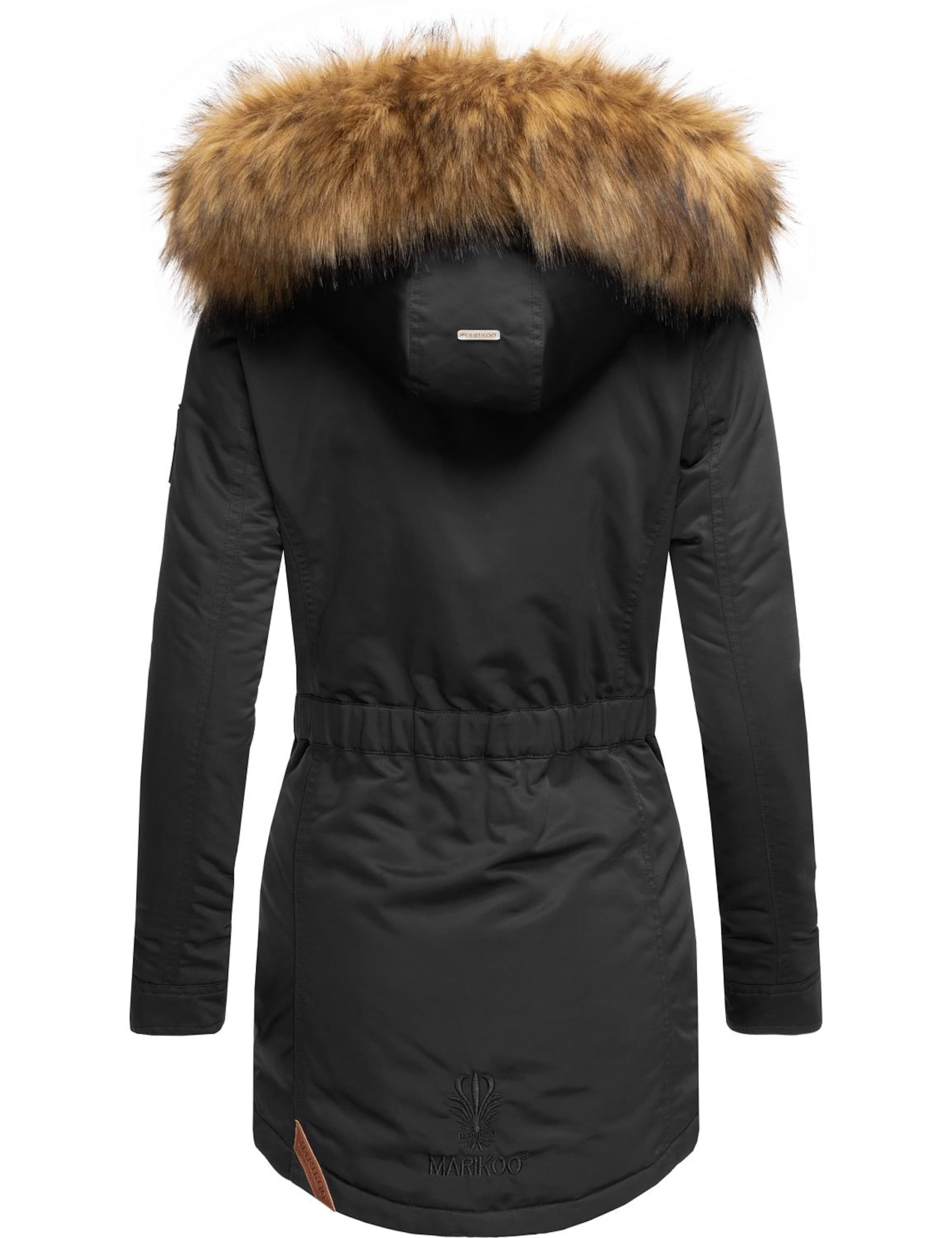 melns MARIKOO Ziemas mētelis 'Sanakoo'