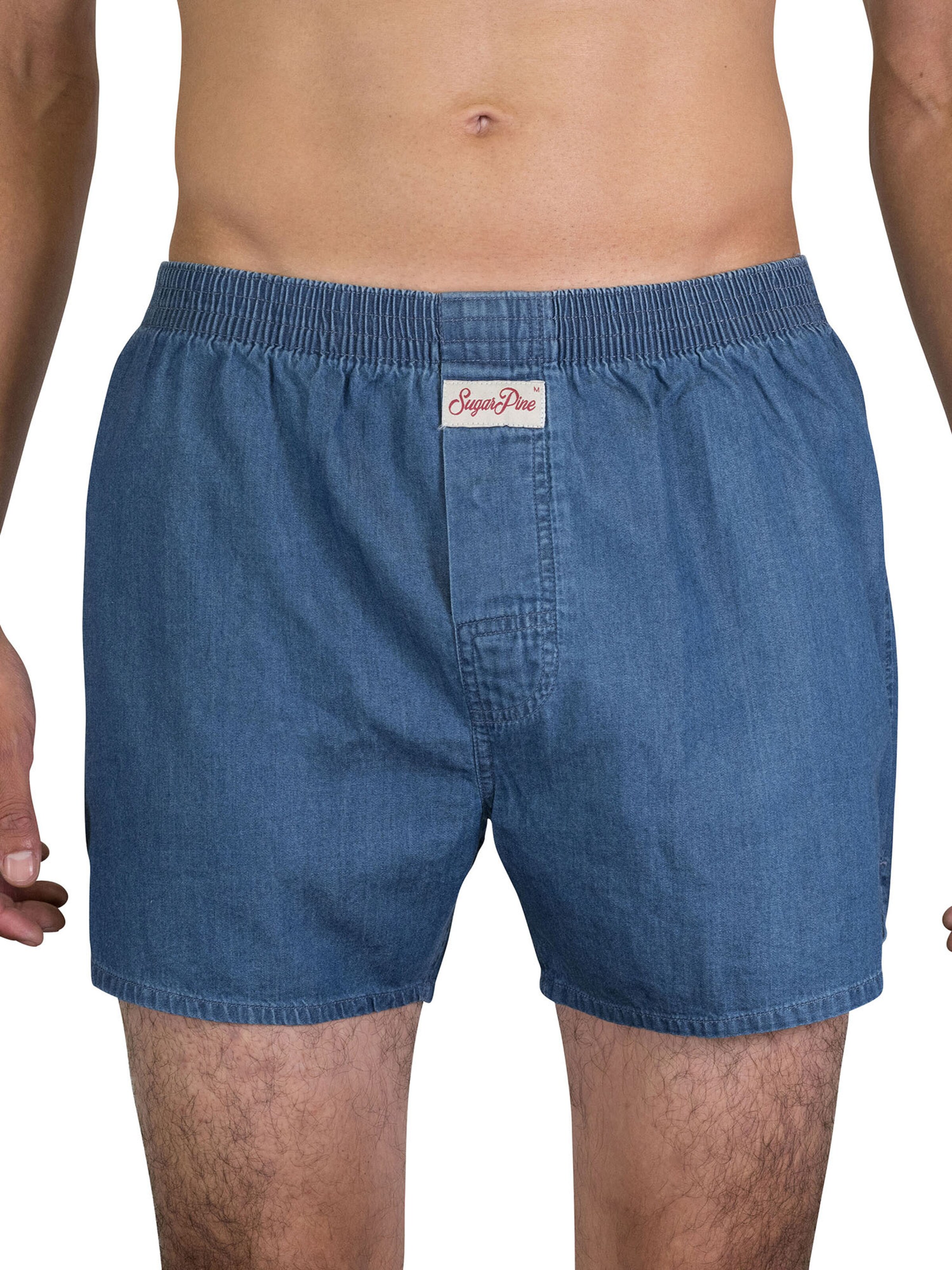 Sugar Pine Boxer shorts 'Jeans' in Blue: front