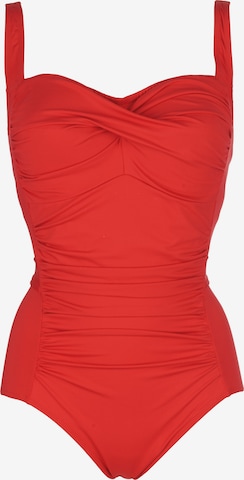 petit amour Bustier Badpak 'Ada' in Rood: voorkant