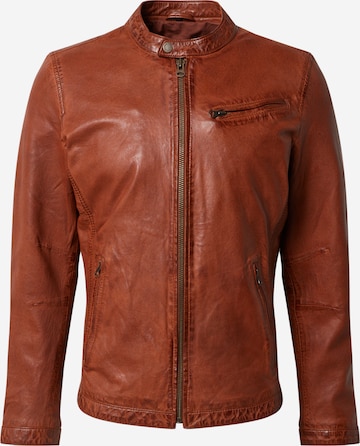 FREAKY NATION Regular Fit Lederjacke 'Easy Jim-FN' in Cognac | ABOUT YOU