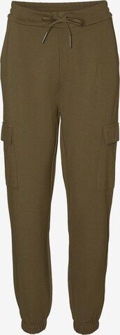 VERO MODA Tapered Cargobroek in Groen: voorkant