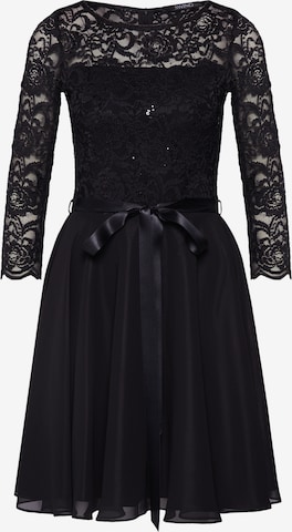 Robe de cocktail SWING en noir : devant