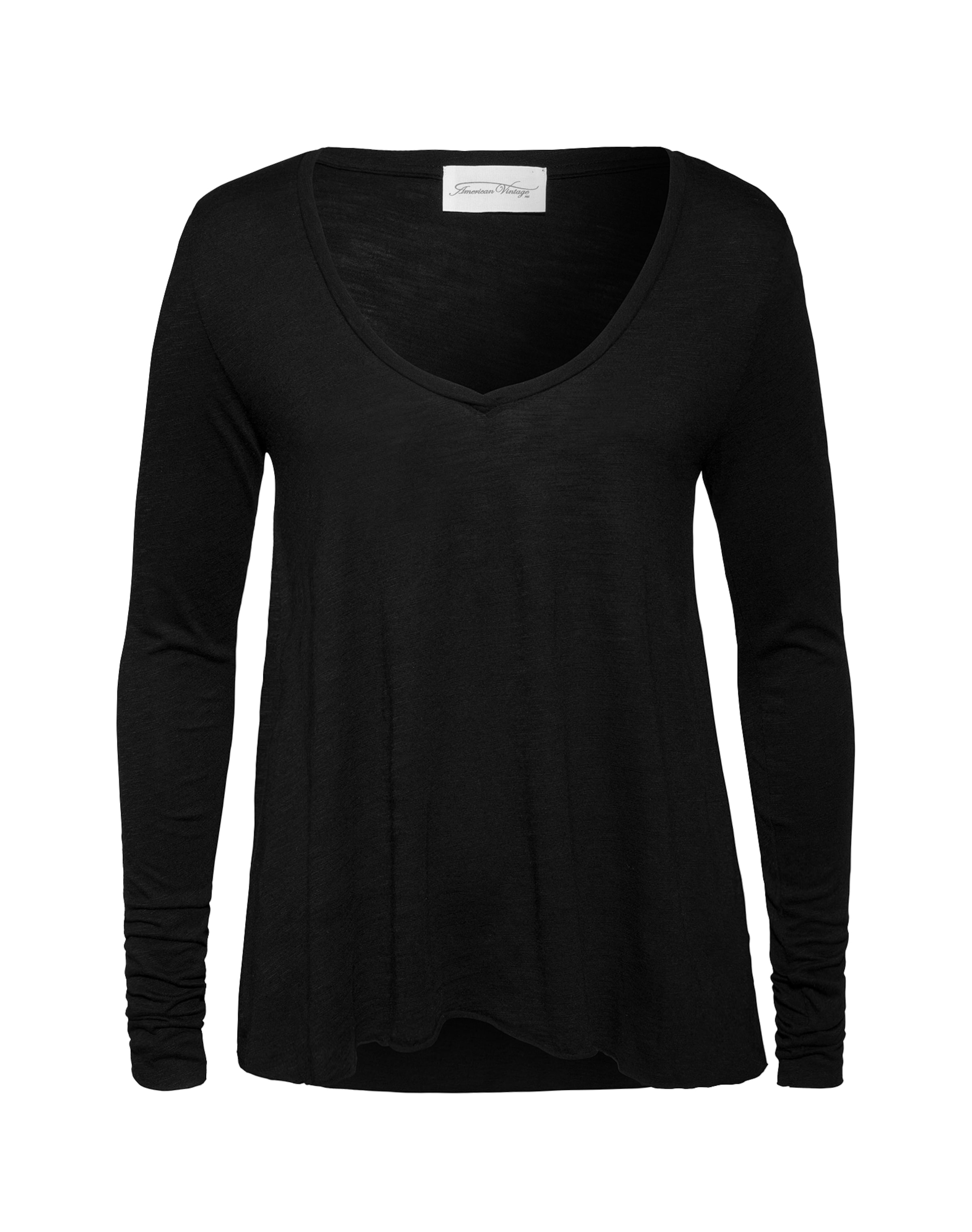 T-shirt AMERICAN VINTAGE en noir : devant