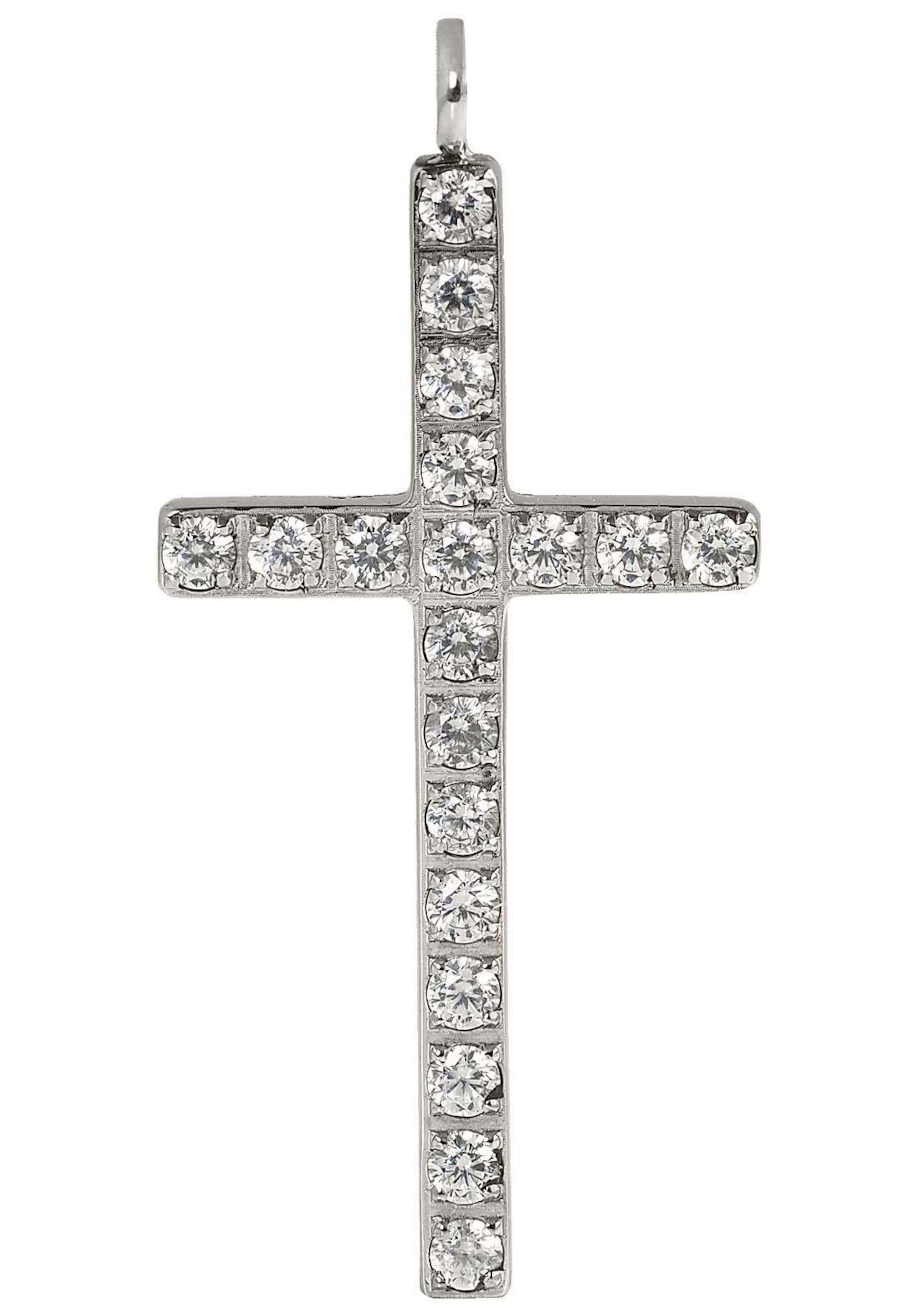 FIRETTI Pendant 'Kreuz' in Grey: front