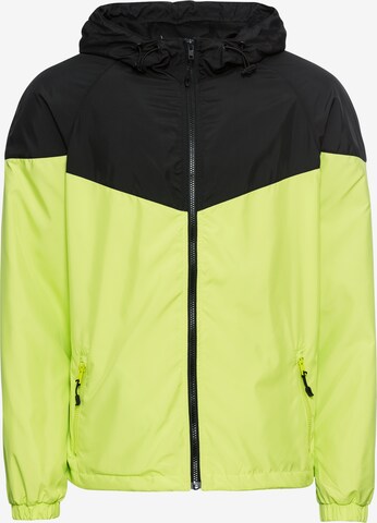 Veste mi-saison Urban Classics en jaune : devant