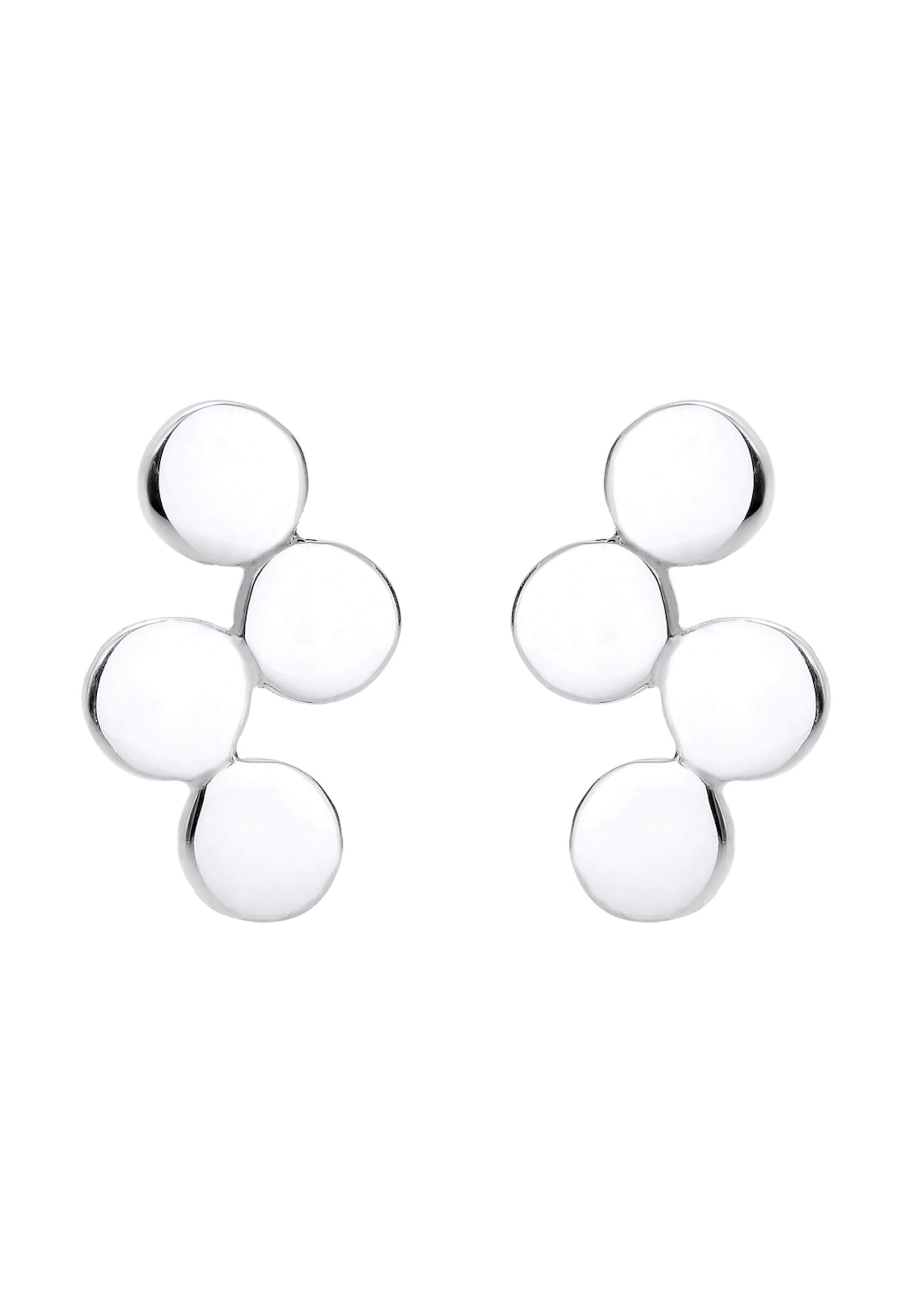 ELLI Oorbellen 'Kreis' in Zilver