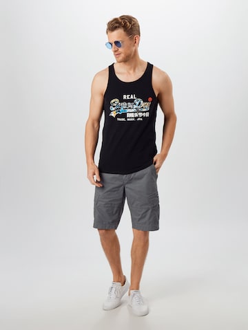 Superdry Regular Fit Tanktop in Schwarz