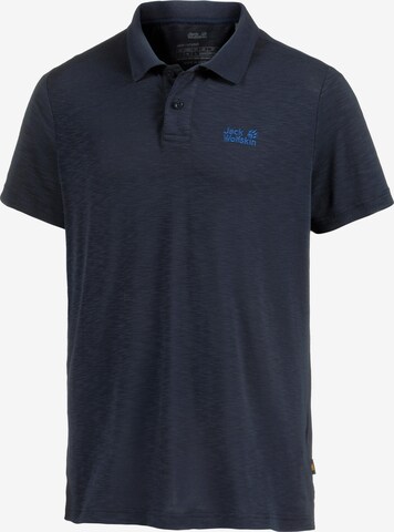 JACK WOLFSKIN Poloshirt 'Travel' in Blau: predná strana