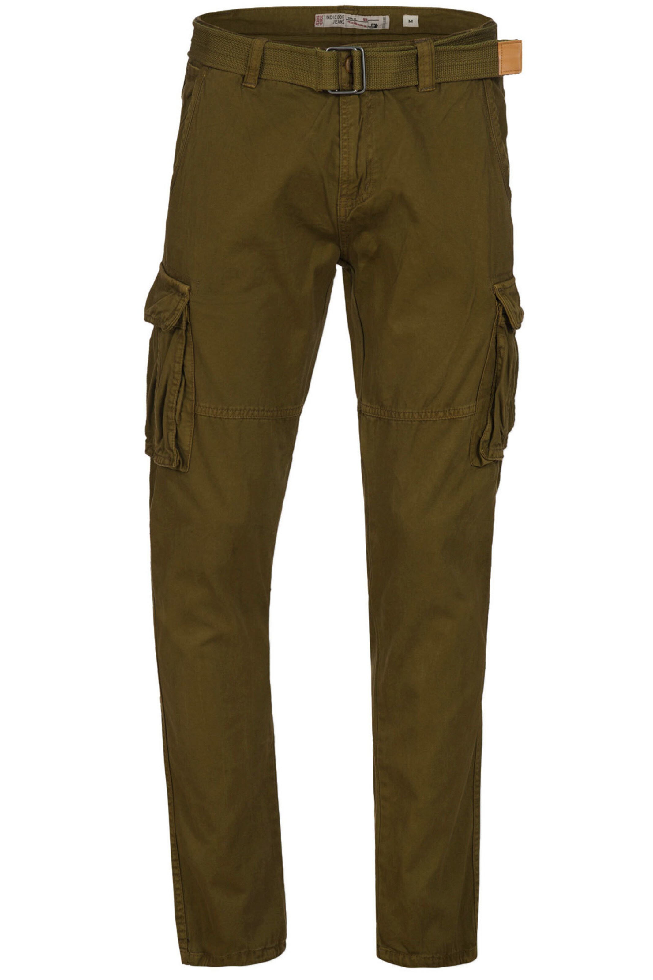 INDICODE JEANS - Cargobroek ' William ' in de kleur Kaki