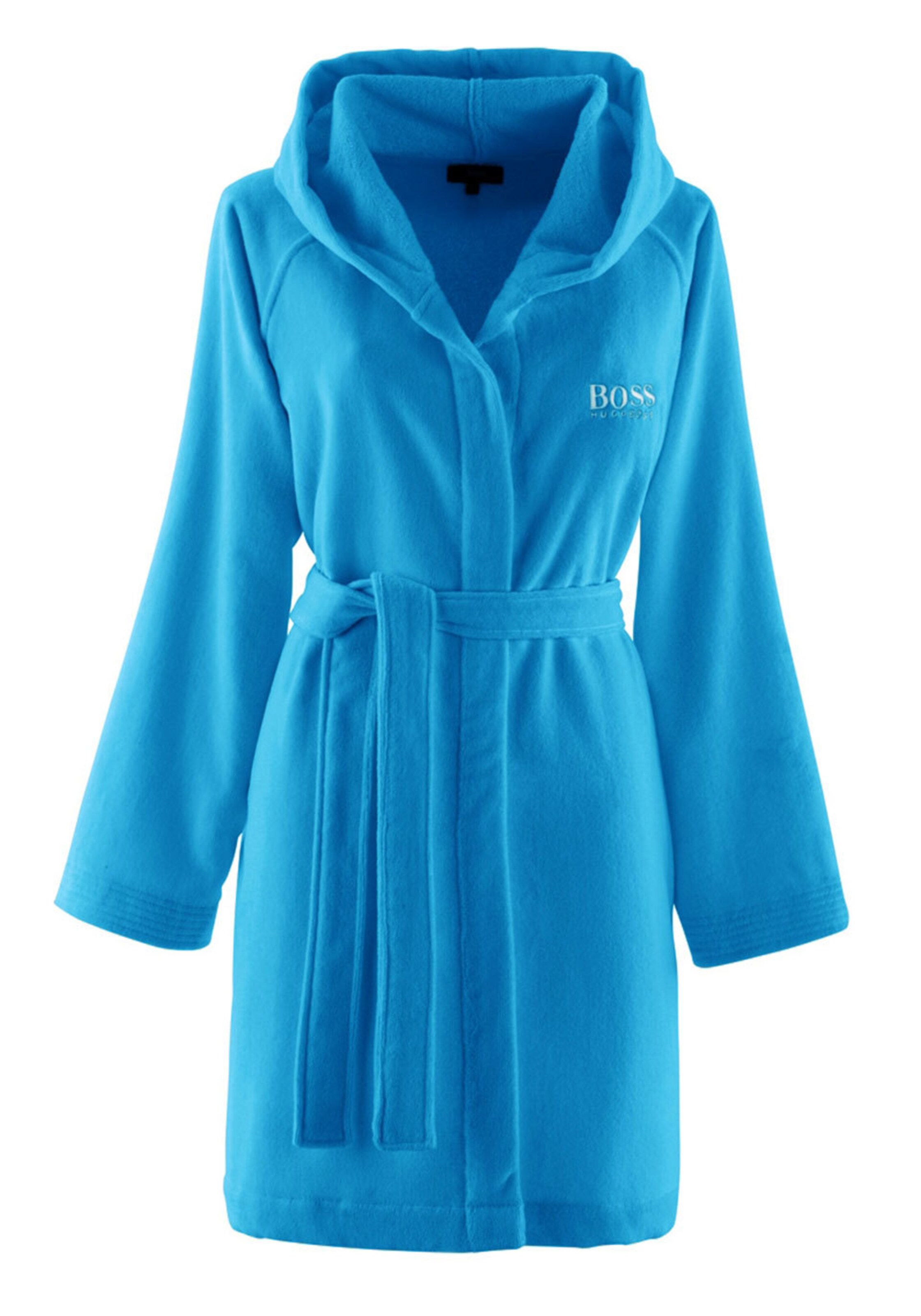 BOSS Home - Bademantel 'PLAIN' in blau