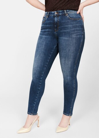 MANGO Skinny Jeans 'Irene' in Blau: predná strana