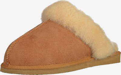 SHEPHERD Pantoufle 'Jessica' en sable / cognac, Vue avec produit