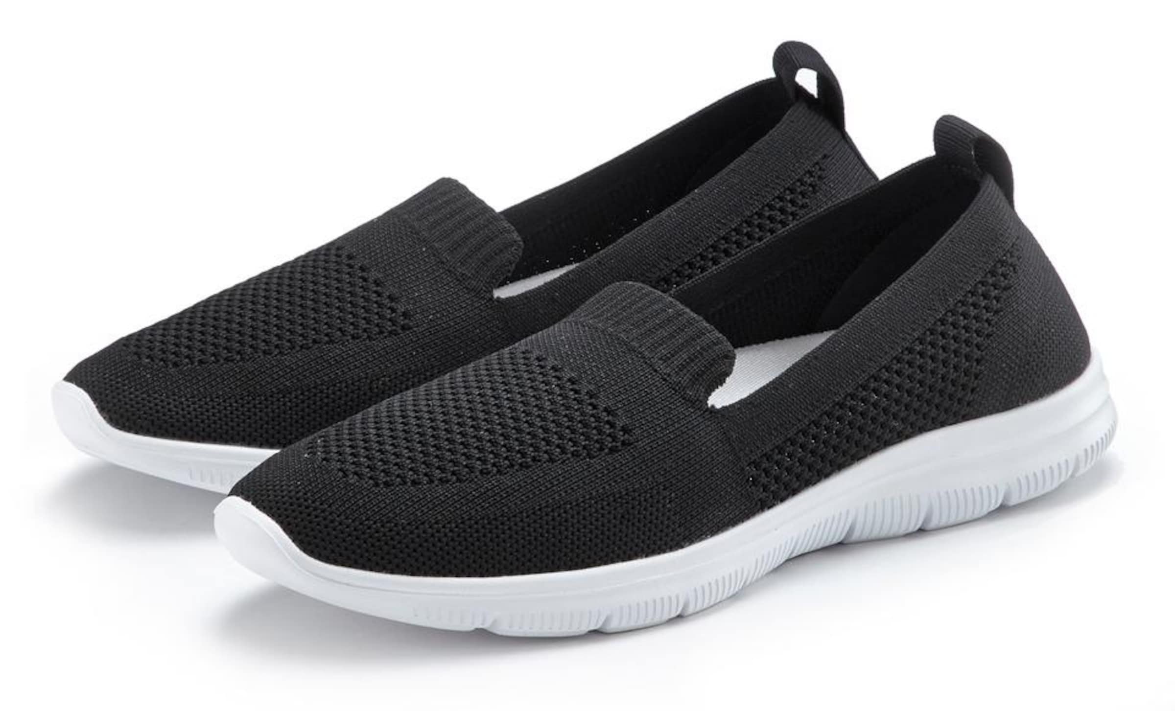 LASCANA - Zapatillas sin cordones en negro