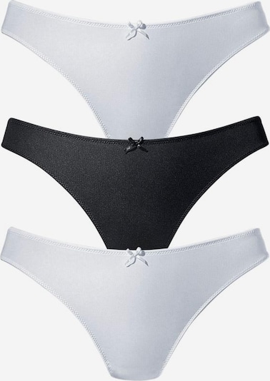 PETITE FLEUR Thong in Black / White, Item view