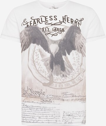 Coupe regular T-Shirt 'MT FEARLESS' Key Largo en blanc : devant