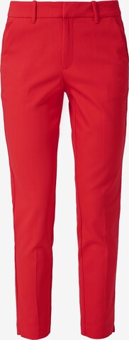 s.Oliver Trousers with creases in Red: front