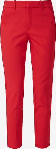 s.Oliver Trousers with creases in Red: front