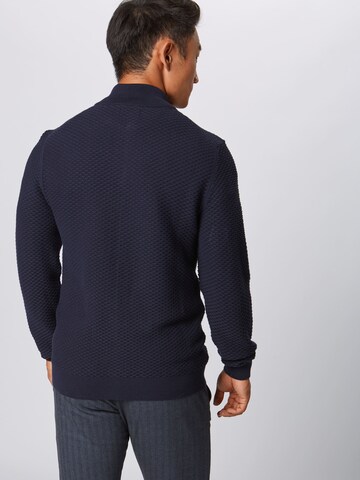 GANT Regular Fit Strickjacke in Blau: zadná strana