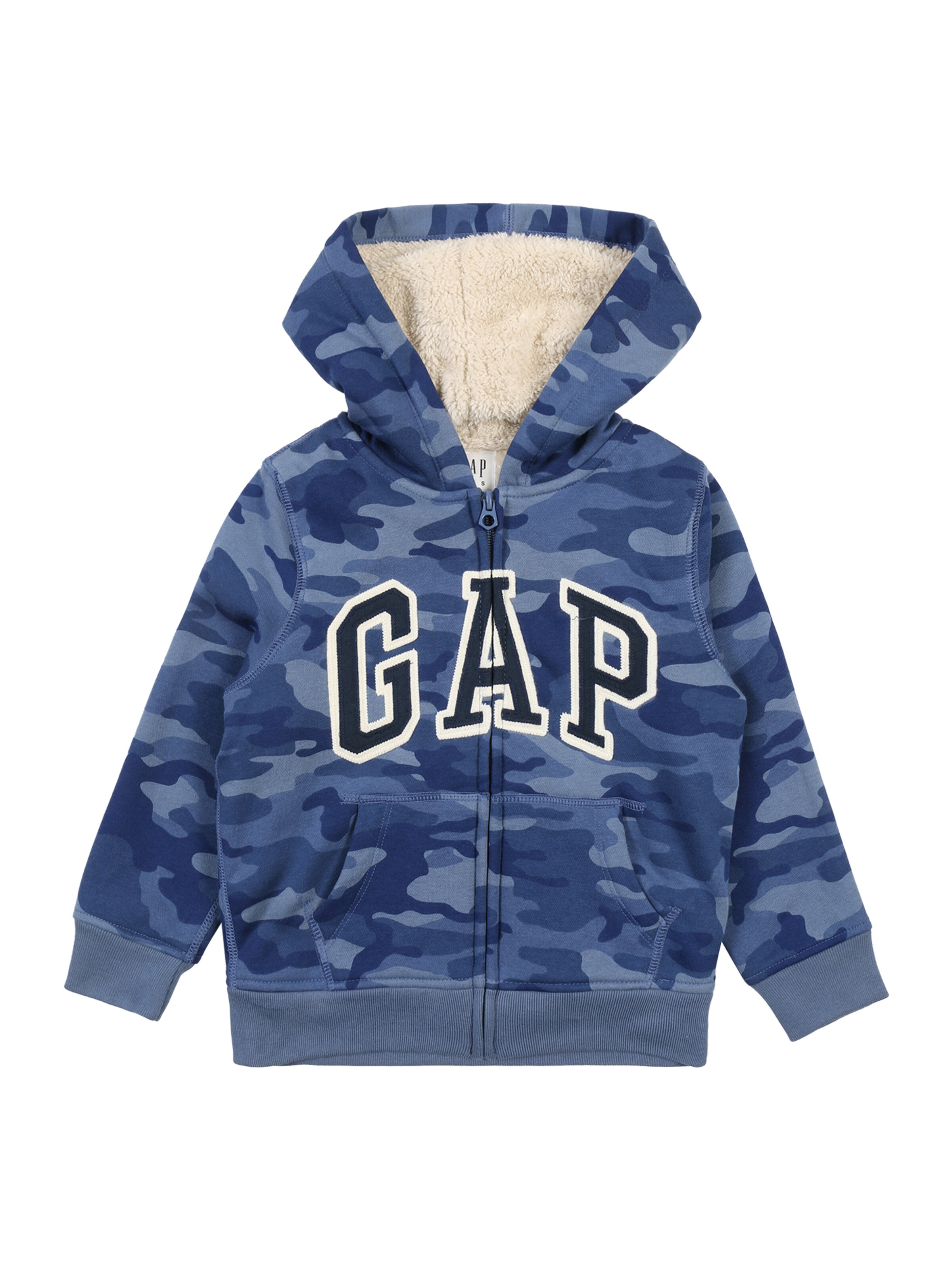 GAP - Sweatvest 'V-SHERPA' in de kleur Blauw