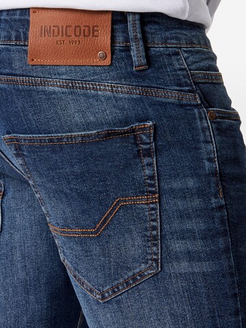 INDICODE JEANS Regular Jeans 'Kaden Holes' in Blauw