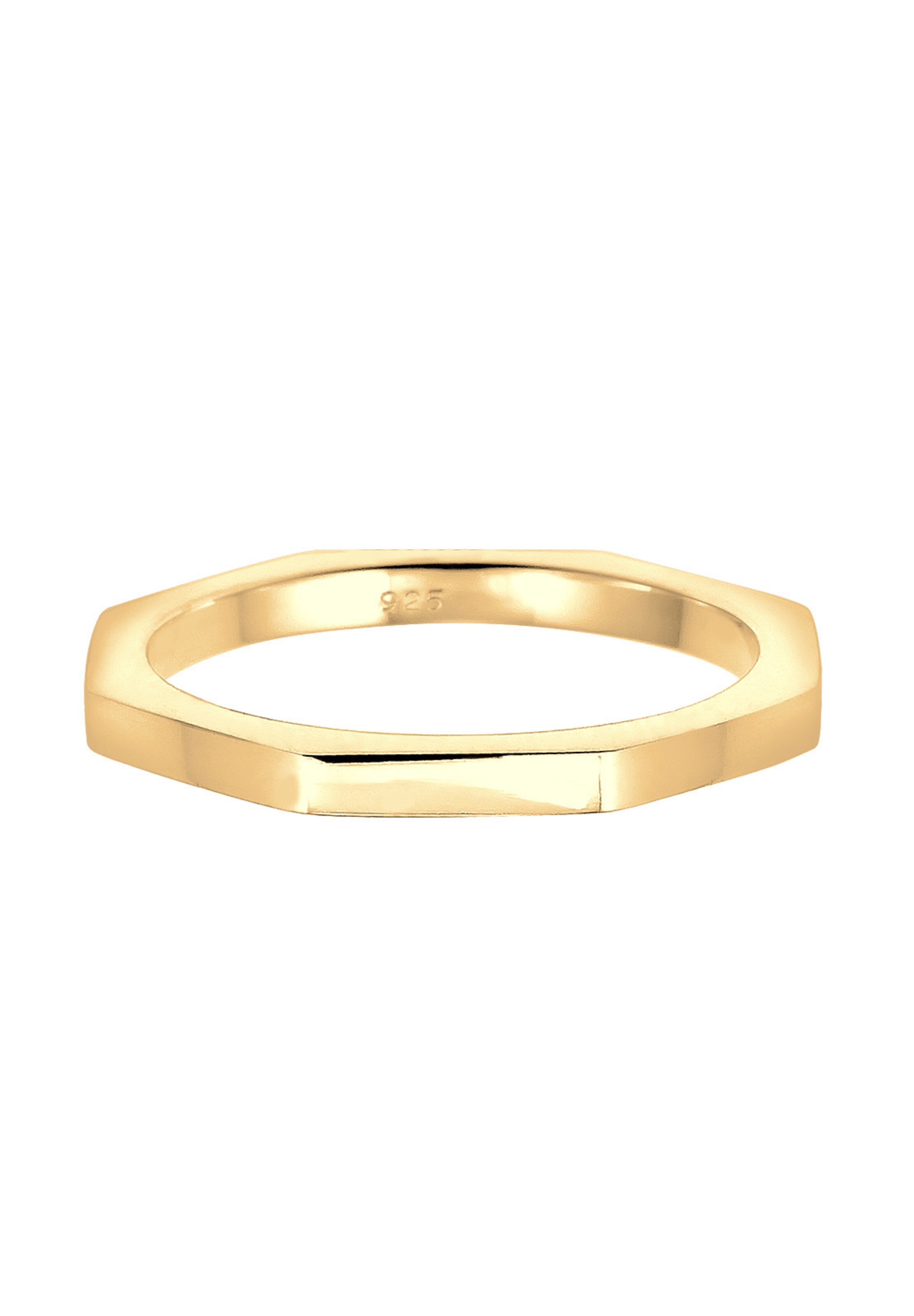 ELLI Ring Geo, Hexagon in Gold