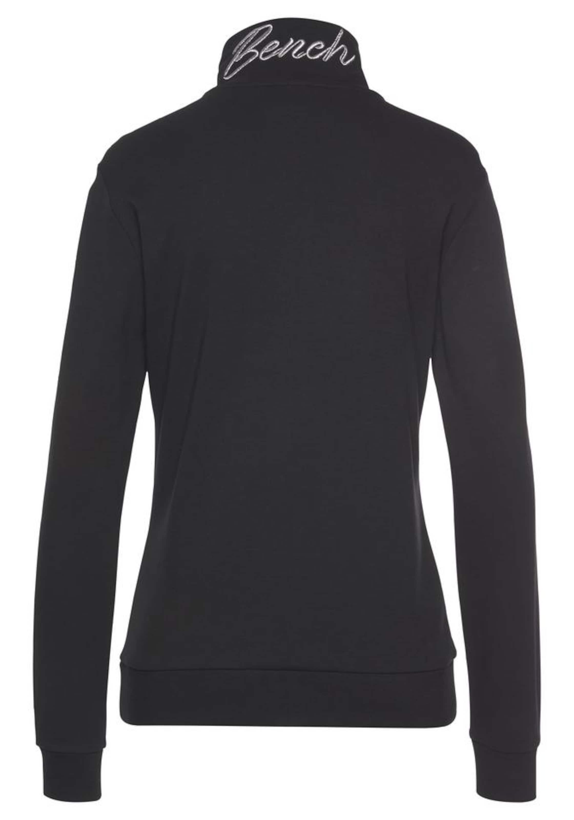 BENCH Sweatjacke in Schwarz