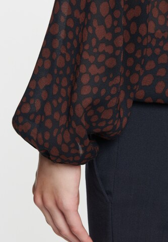 SEIDENSTICKER Blouse 'Schwarze Rose' in Bruin