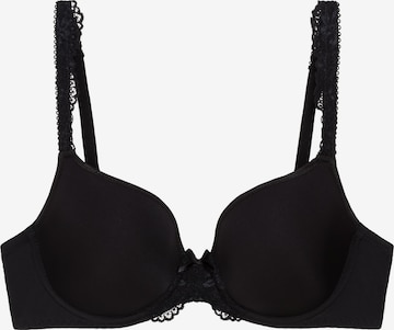 LingaDore T-shirt Bra 'DAILY LACE' in Black: front