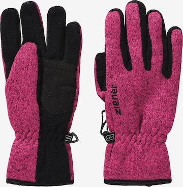 ZIENER Athletic Gloves 'LIMAGIOS' in Pink: front