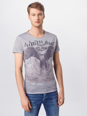 Key Largo - Ajuste regular Camiseta 'MT FEARLESS' en gris: frente