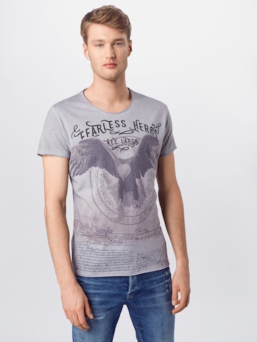 Key Largo Regular fit Shirt 'MT FEARLESS' in Grey: front