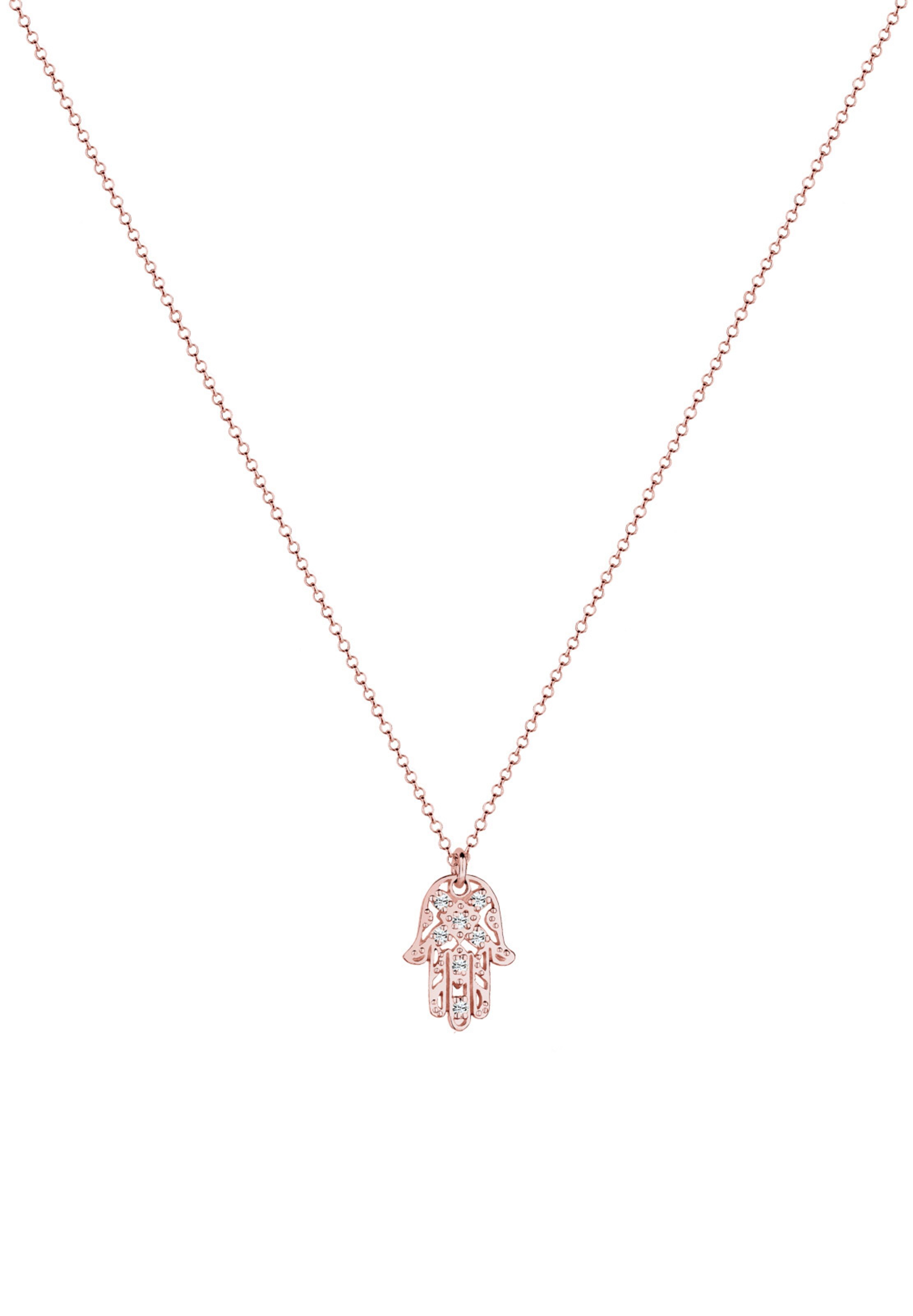 ELLI Ketting 'Hamsa Hand' in Goud: voorkant